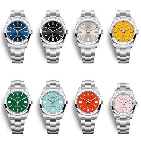 colored rolex watches|rolex color chart.